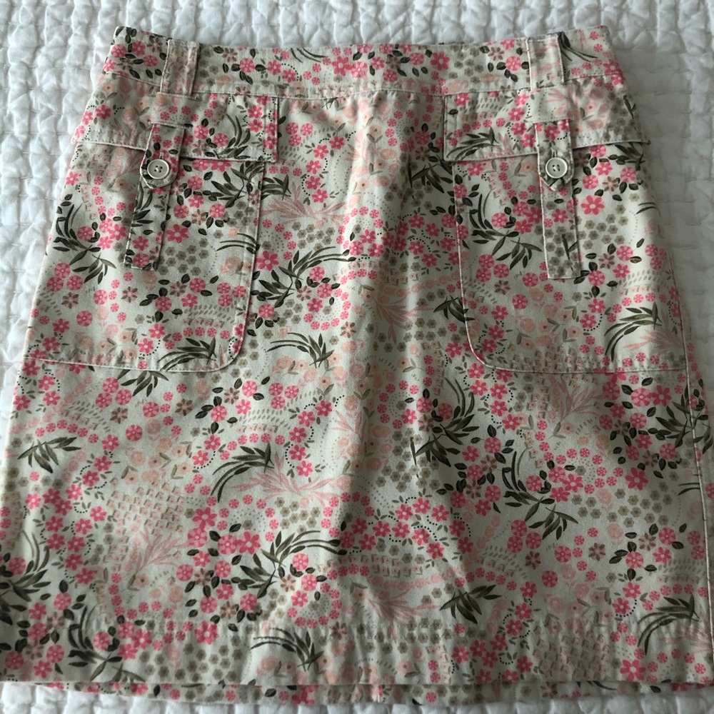 Loft flowered skirt
